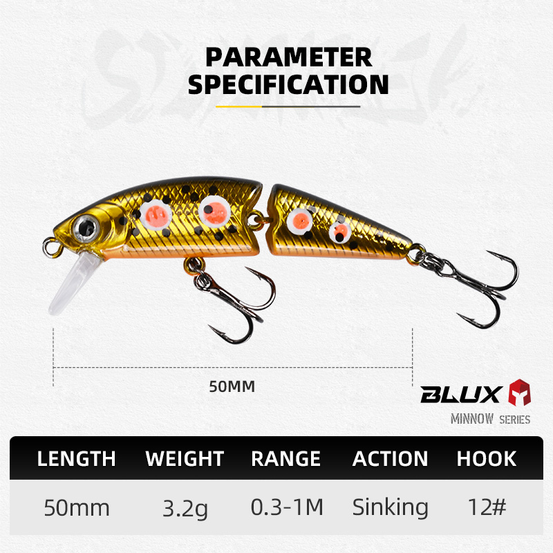 BLUX DR. Minnow Joint 50S Swim - огляд і ціна Fishing Lure Popper