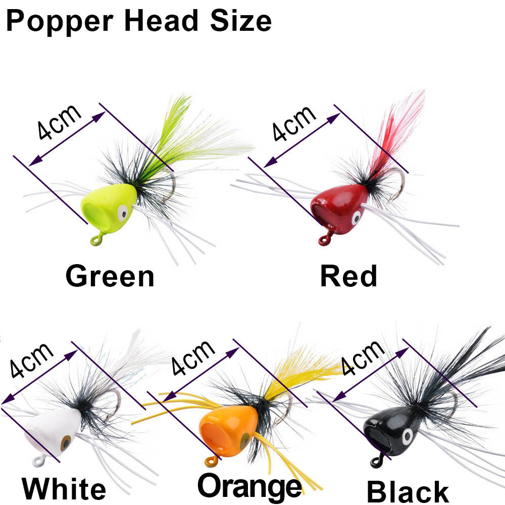 5Pcs Foam Fly Fishing lures Po - огляд і ціна Fishing Lure Popper